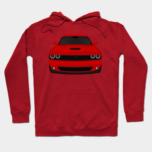 Challenger Red Hoodie by VENZ0LIC